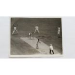 CRICKET, press photos, Australia v England, 1958/9, showing Potter ro, Shaw c Milton b Trueman,