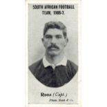 TADDY, South African Football Team 1906-7, Morkel & Roos (corner crease), G to VG, 2