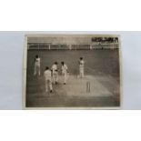 CRICKET, press photos, Australia v England, 1965/6, showing Simpson celebrating century, Thomas