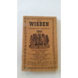 CRICKET, softback edition of 1944 Wisden Almanack, slight staining to back cover, G