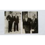 CRICKET, press photos, Australia in England, 1956, showing Johnson & Miller leaving for Buckingham