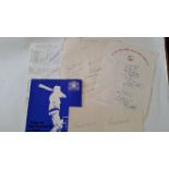 CRICKET, signed selection, inc. West Indies, 1976 teamsheet for UK Tour (16 of 19 signatures),