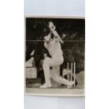 CRICKET, press photos, Australia v South Africa, 1963/4, showing Carlstein batting in nets,