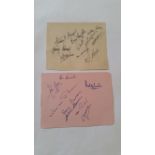 GOLF, signed album page (5 x 4), obverse with 10 signatures, inc. Don Curtis, Ken McIntyre, D.J.