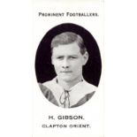 TADDY, Prominent Footballers, Gibson (Clapton Orient), London Mixture back, slight corner crease,