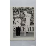 CRICKET, press photos, Australia v England, 1970s, showing Lillee & Thomson bowling, press stamp