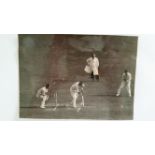 CRICKET, press photos, India in Australia, 1947/8, showing Bradman batting in nets, Amarnath h/s;