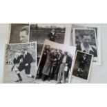 FOOTBALL, photos showing Harry Nattrass, referee of the 1930s, inc. action shot in 1936 Cup Final