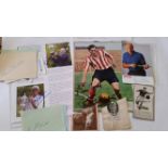 MIXED SPORT, selection of signed pages, magazine photos etc., inc. Harrison Dillard, Henry Cooper,