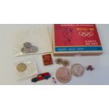 OLYMPICS, selection, inc. badges, medals, buttons etc., inc. Winter Olympics Grenoble 1972, Munich