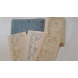 CRICKET, scorecards, 1940s-1950s, inc. county matches, England, touring sides, Cambridge