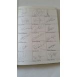 CRICKET, signed team pages, most counties, inc. Derbys, Sutton, Hassan Adnan, Hunter, Miller,