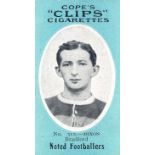 COPE, Noted Footballers (Clips), Nos. 310-318 (all Bradford rugby), 500 backs, G to VG, 9