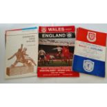 FOOTBALL, Wales, international selection, 1950s-80s, inc. v Scotland 1958, v England 1959 & 1972,