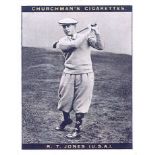 CHURCHMAN, Famous Golfers, No. 7 Bobby Jones, large, VG