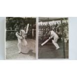 CRICKET, press photos, Australia in England, 1938, showing Bradman, two in nets & batting; Fingleton