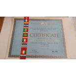 FOOTBALL, selection, inc. certificate, 1977 FIFA World Youth Tournament, awarded to USSR Football