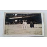 CRICKET, original photograph (4.5 x 2.75), Arthur Fagg & Charlie Barnett striding out to open the
