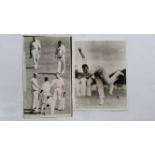 CRICKET, press photos, Australia v England, 1958/9, showing Harvey b Lock, players shaking hands,