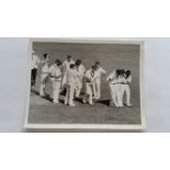 CRICKET, press photos, Australian Bushfire Test, 1967, showing Norm O'Neill (last test), c Tauber (