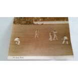 CRICKET, press photos, South Africa in England, 1947, showing Melville batting, Mitchell c Bedser