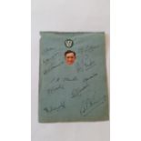 CRICKET, signed album page, Worcestershire, 1937/8, 11 signatures inc. Lyttleton, Perks, Yarnold,