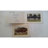 CRICKET, signed Christmas card by Bernard T. The Boys for England Tour of India and Sri Lanka 1981-