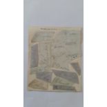 CRICKET, signed clipped pieces (laid down to album page), Northamptonshire, 1930s, 16 signatures