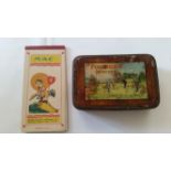 GOLF, selection, inc. cigarette tin, Sinclair Foursome Mixture (staining & paint loss to lid);