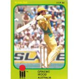SCANLEN, Cricket (1981), WSC Super Series, complete, large, with team checklists (6), EX to MT, 90