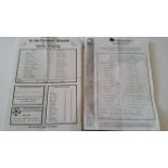 FOOTBALL, team sheets, 1985-1996, inc. English league teams, Internationals, European, some