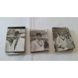 CRICKET, private photos, late 1950s, inc. Scarborough (70) etc., some ink annotation to backs, VG to