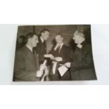 CRICKET, press photos, New Zealand in England, 1949, showing Washbrook batting, Cowie batting in