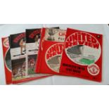 FOOTBALL, Manchester United home programmes, 1966/7 onwards, inc. 1974/5 Div II (5), some tokens