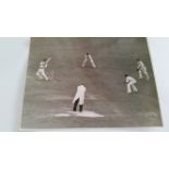 CRICKET, press photos, England v India, 1946, showing Washbrook batting (2) & acknowledging his 50