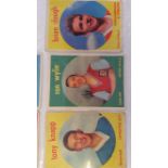 A. & B.C. GUM, 1960 Footballers, 1-42 (40) & 43-84 (33), loose in plastic folder, a.m.r. (some