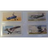 PLAYERS, adhesive, complete (6), inc. Aeroplanes (civil), Aircraft of the RAF. Animals of the