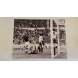 FOOTBALL, signed partially colour photos, inc. Terry Dyson & Terry Medwin (both Tottenham), 16 x 12,