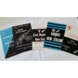 RUGBY UNION, programmes for New Zealand touring sides, 1963-1978, inc. 1963 (1), London Counties;