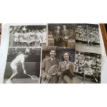 TENNIS, press photos, 1940s, inc. Wimbledon actions shots (4), Parker, GE Brown, Fannin, Motram &