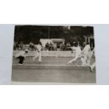 CRICKET, press photos, Australia v England, 1958/9, showing Tyson bowling, Bailey dropping catch,