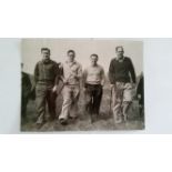 CRICKET, press photos, Australia in England, 1953, showing Watson c Davidson b Miller, Lindwall