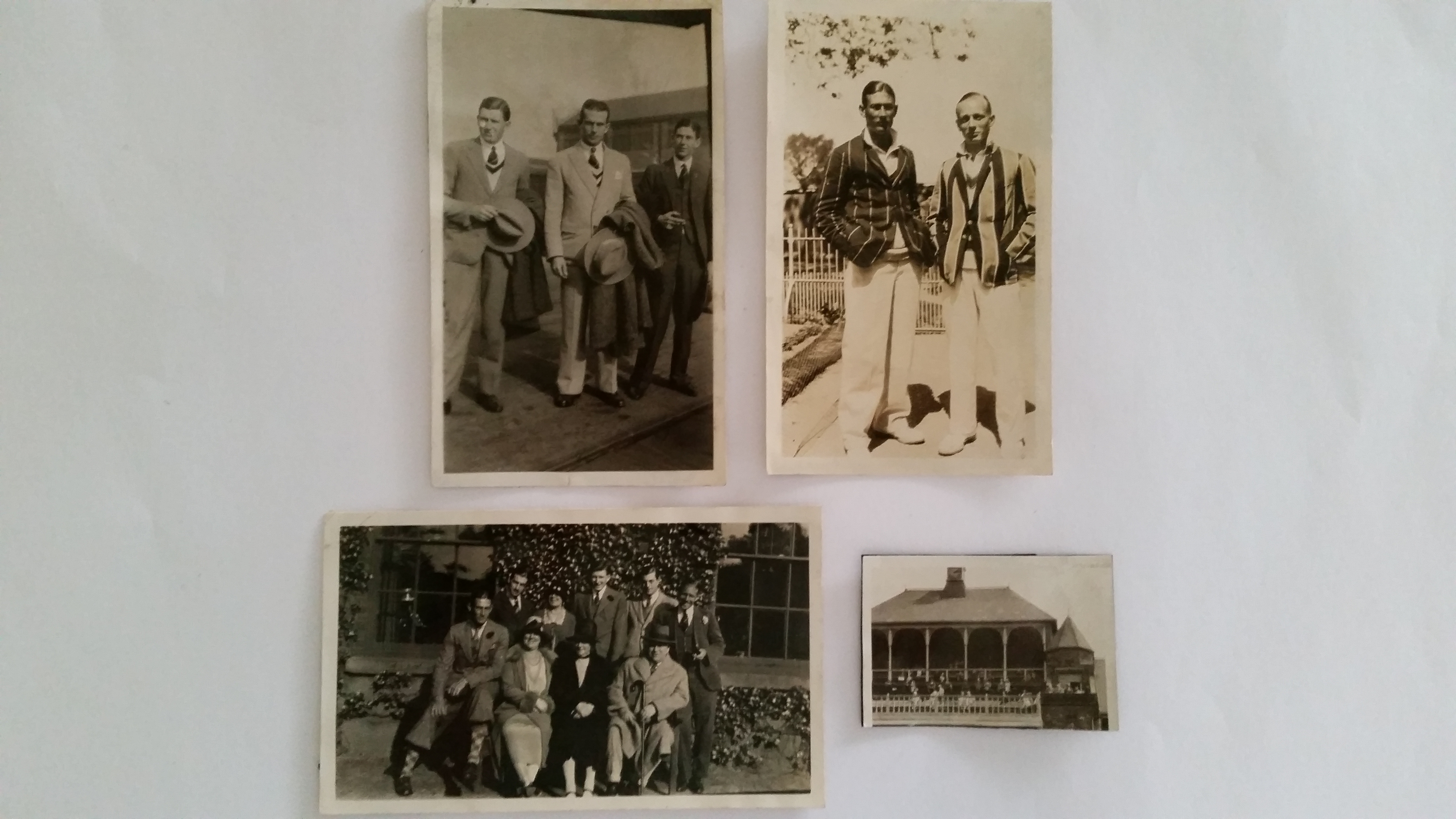 CRICKET, press photos & snapshots, South Africa in England, 1929, showing Christy, Webster,