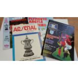 FOOTBALL, programmes for semi-finals, FAC (34) & LC, 1970s onwards, G to EX, 52*
