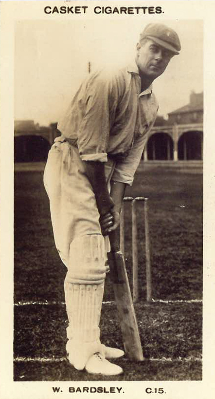 PATTREIOUEX, Famous Cricketers, C15 Bardsley (Australia), printed back, VG