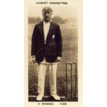 PATTREIOUEX, Famous Cricketers, C25 Rhodes (Yorkshire), printed back, VG