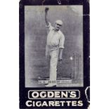 OGDENS, Tabs, English Cricketer Series, No. 8 Jessop (Gloucestershire), tear to edge, FR