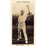 PATTREIOUEX, Famous Cricketers, C20 Parkin (Lancashire), printed back, VG