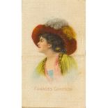 A.T.C., Baseball - Actresses, medium silks, actresses only, with backing cards, FR to G, 3