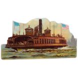 DUKE, Types of Vessels (shaped), NY Ferry Boat, extra-large, VG